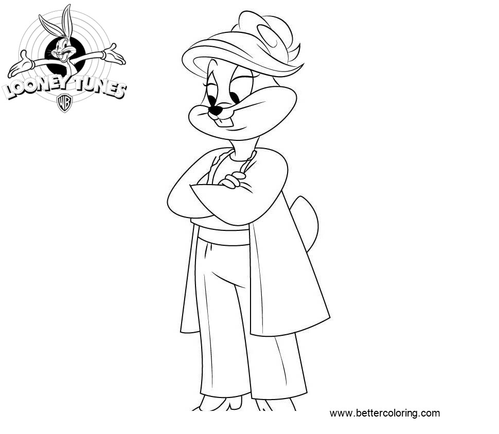 Free Patricia Bunny from Looney Tunes Coloring Pages printable