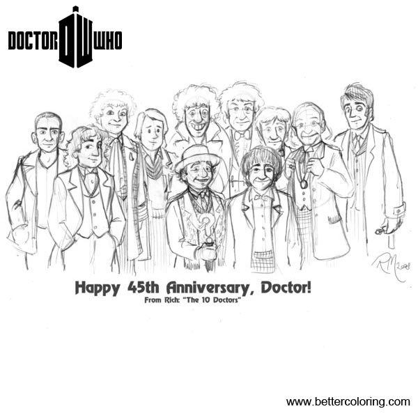 Free People from Doctor Who Coloring Pages printable
