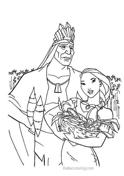 Free Pocahontas Coloring Pages Free for Preschool printable