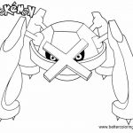 Pokemon Coloring Pages Metagross