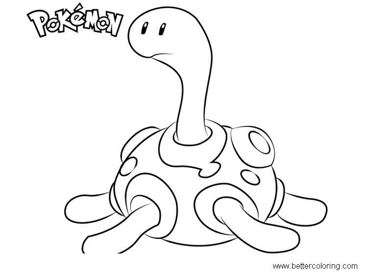Free Pokemon Coloring Pages Shuckle printable
