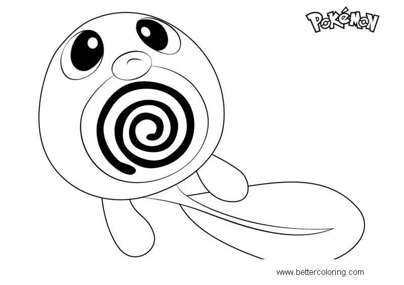 Free Poliwag from Pokemon Coloring Pages printable