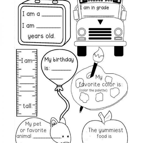 Read All About ME Coloring Pages Worksheets - Free Printable Coloring Pages