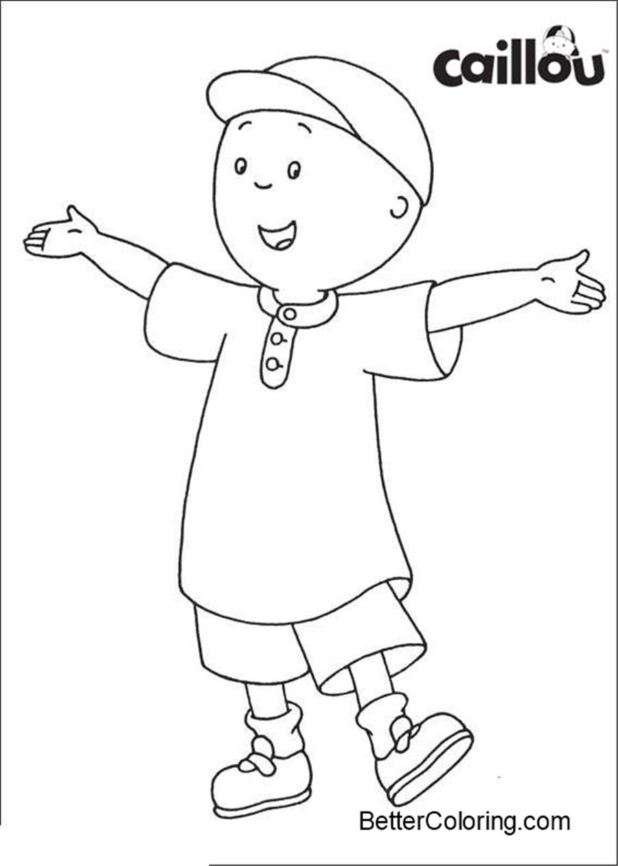 Free Printable Caillou Coloring Pages Drawing Picture printable