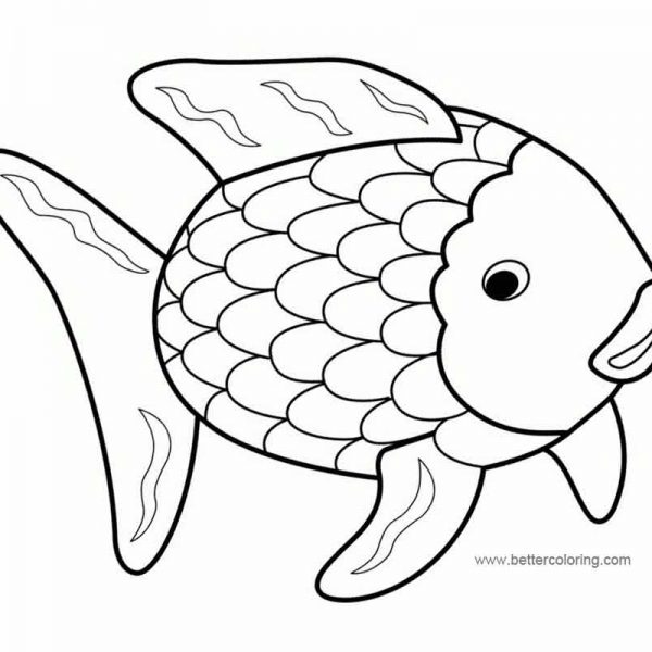 Rainbow Fish Coloring Pages Color by Numbers - Free Printable Coloring