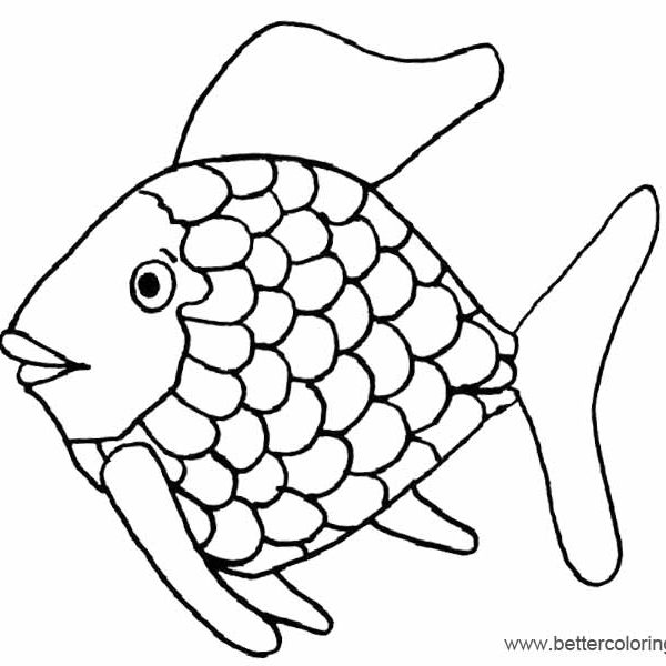 Rainbow Fish Coloring Pages Cartoon Images - Free Printable Coloring Pages