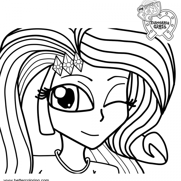My Little Pony Equestria Girls Coloring Pages Line Art Free Printable