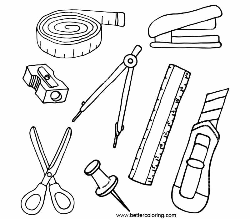 6200 Colouring Pages Of School Stationery Download Free Images