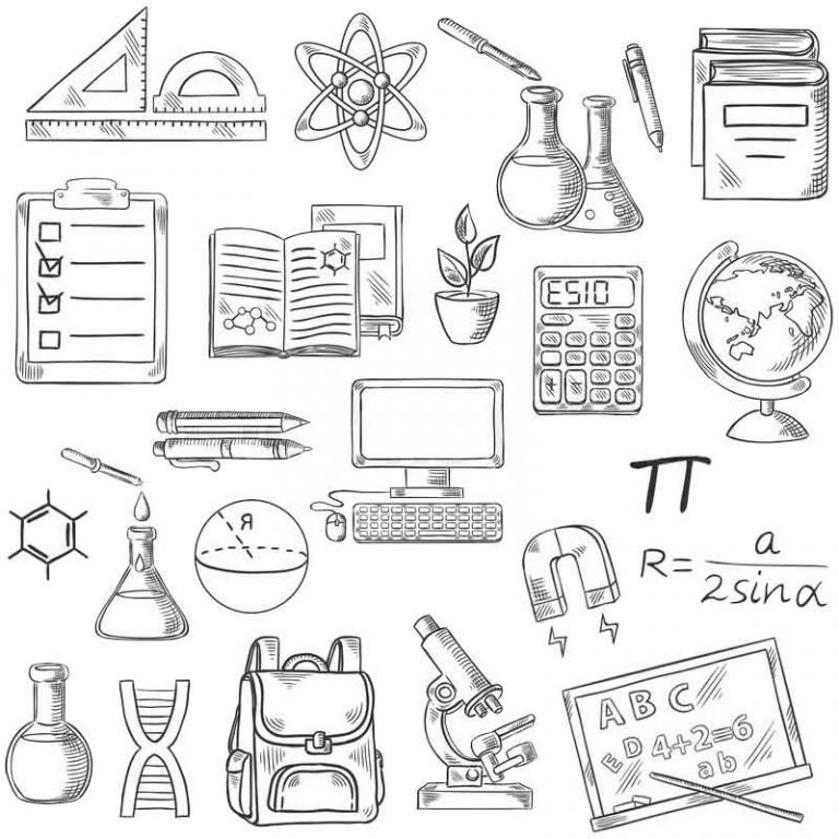School Supplies Coloring Pages - Free Printable Coloring Pages