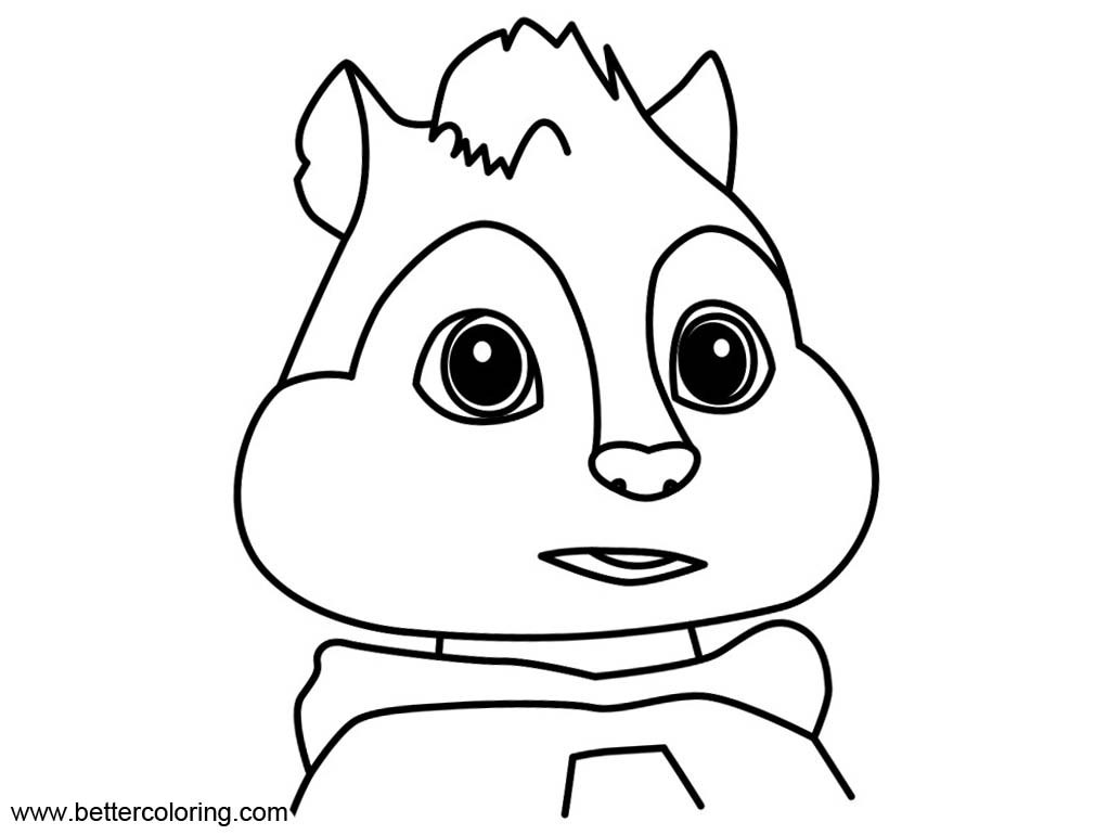 Download Simple Alvin And The Chipmunks Coloring Pages - Free Printable Coloring Pages