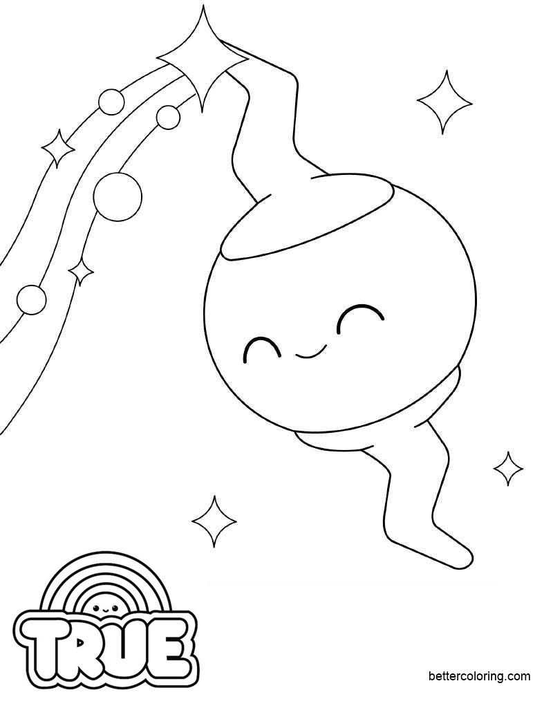 Free Syzer from True and the Rainbow Kingdom Coloring Pages printable