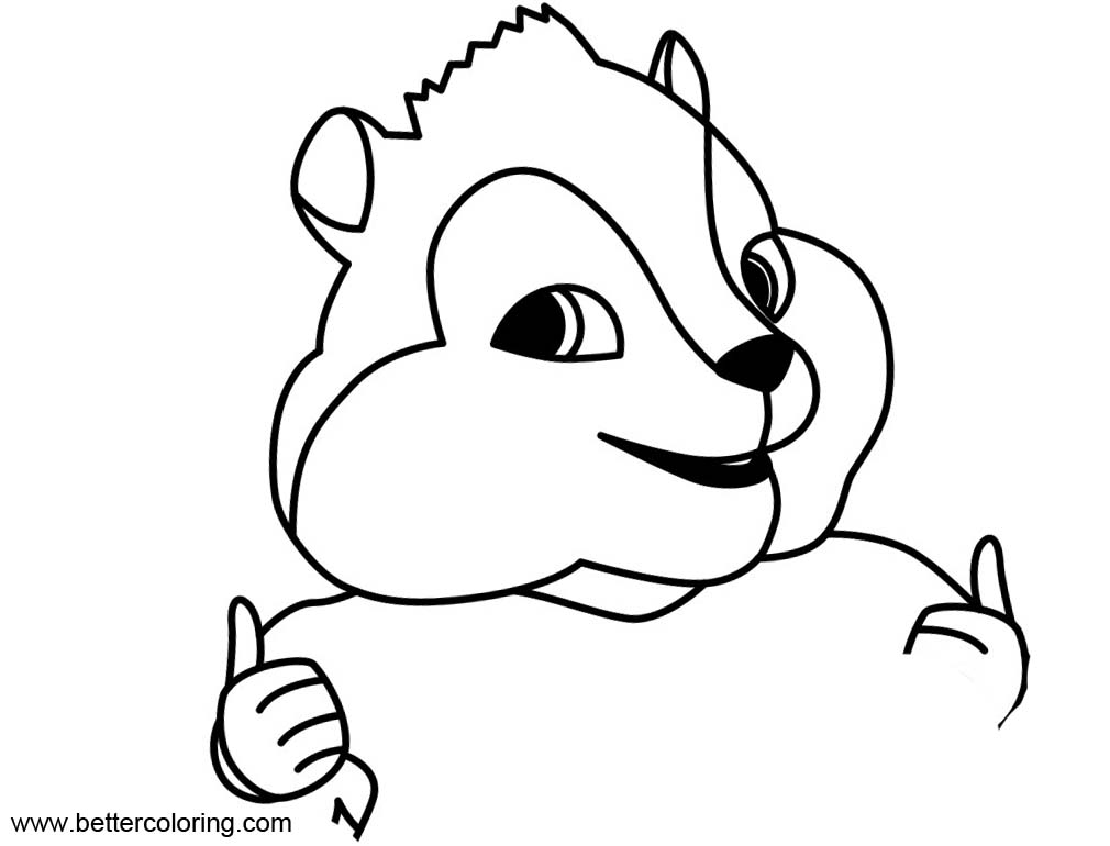 Free Theodore from Alvin And The Chipmunks Coloring Pages printable