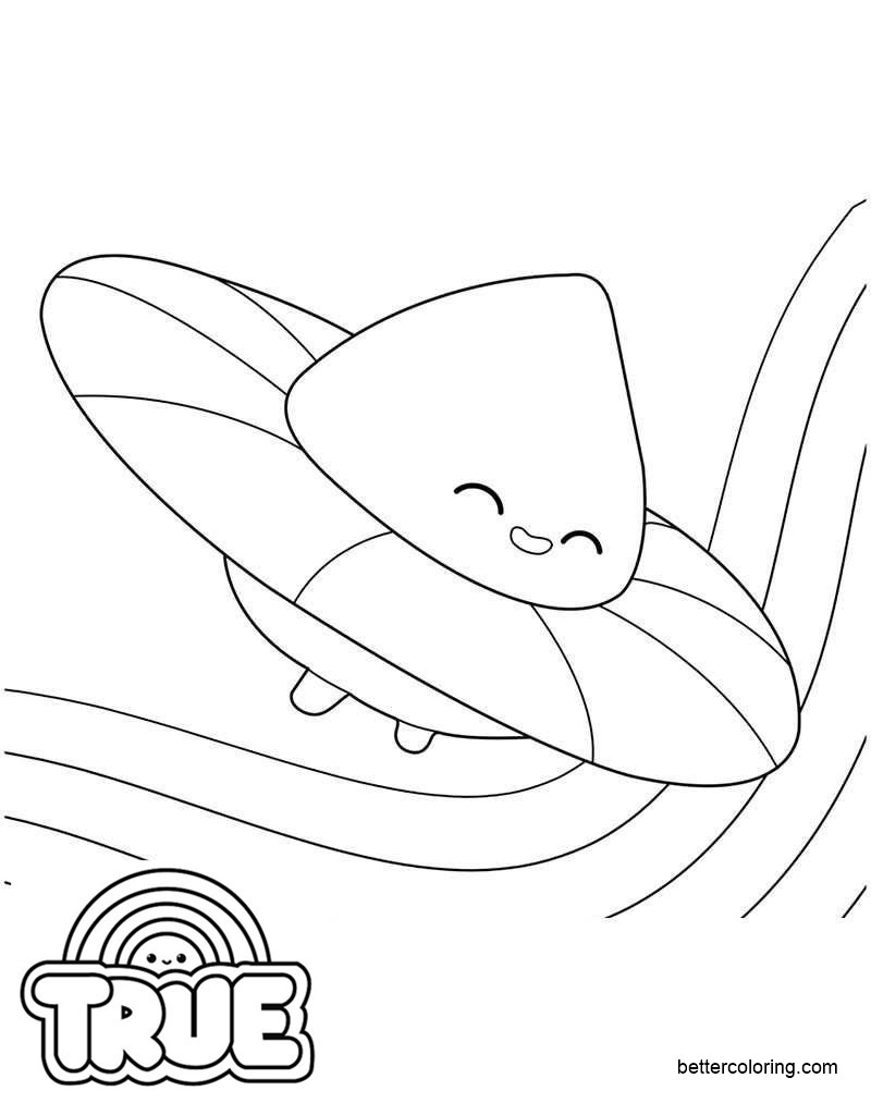 Free True and the Rainbow Kingdom Coloring Pages Slipzy printable