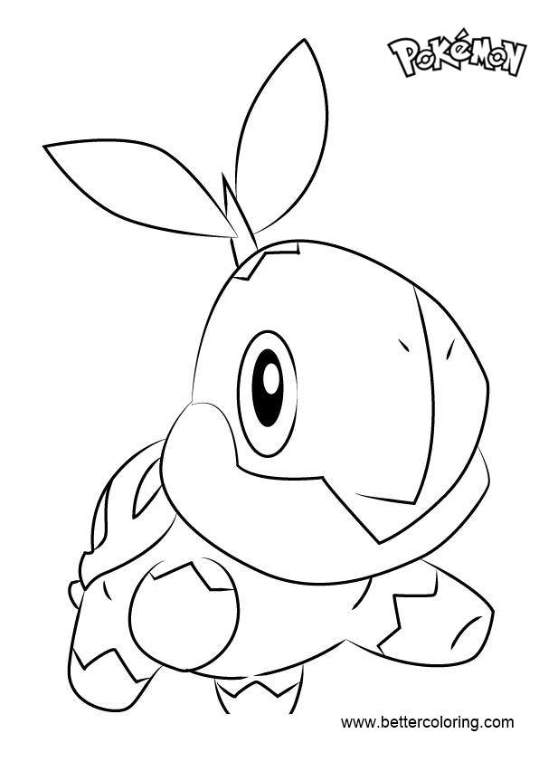 Free Turtwig from Pokemon Coloring Pages printable