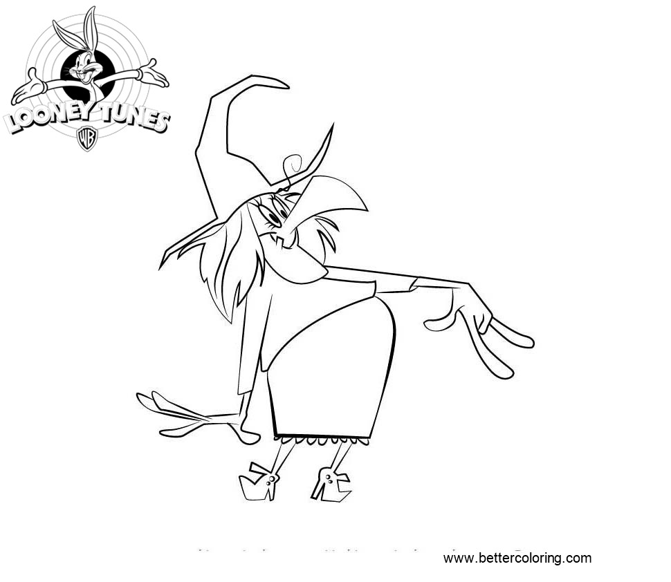 Free Witch Lezah from Looney Tunes Coloring Pages printable