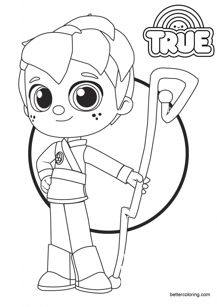 Download Zee from True and the Rainbow Kingdom Coloring Pages ...