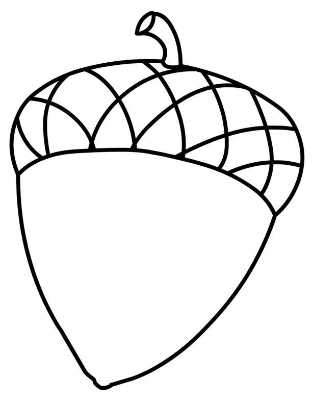 Free Acorn Coloring Pages Coloring Book printable