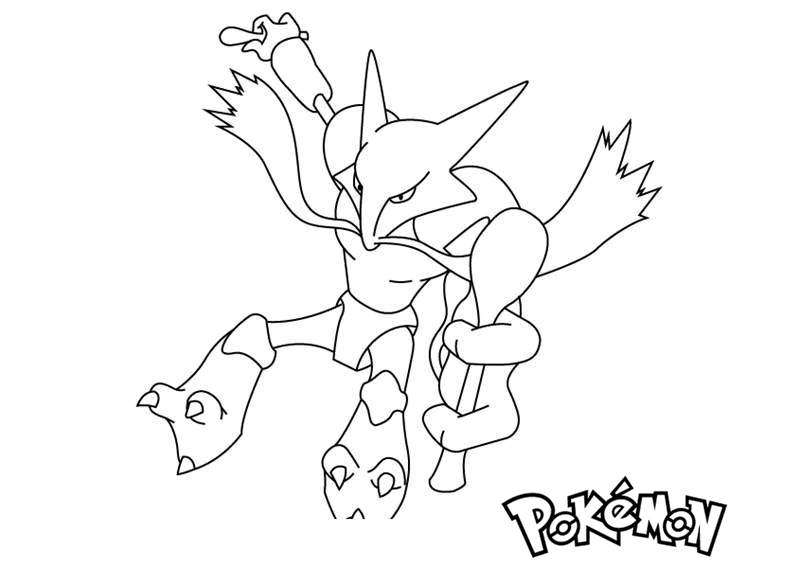 Free Alakazam from Pokemon Coloring Pages printable