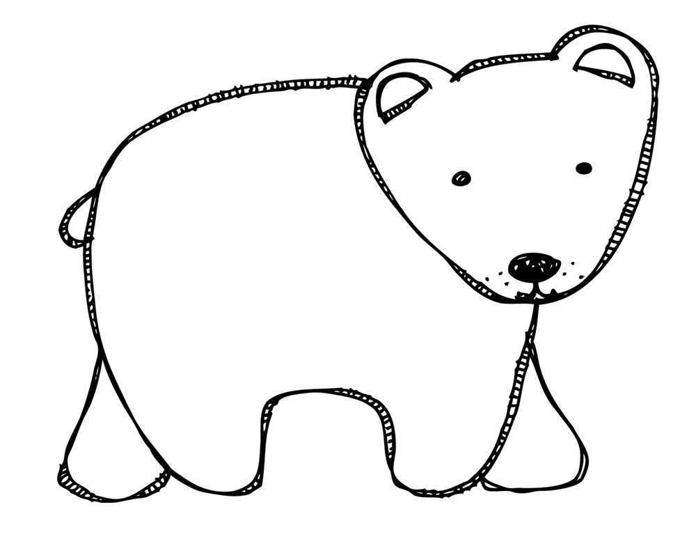 Free Baby Brown Bear Brown Bear Coloring Pages printable