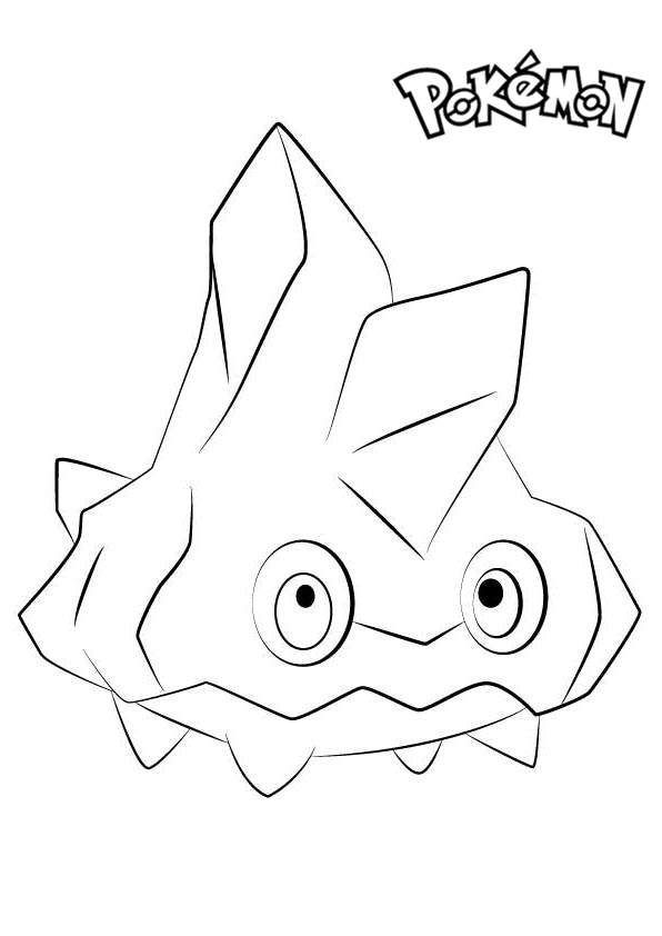 Bergmite from Pokemon Coloring Pages - Free Printable Coloring Pages