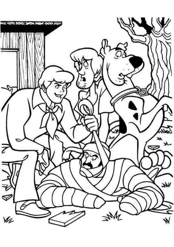 Free Brave Scooby Doo Coloring Pages Zombie Island printable
