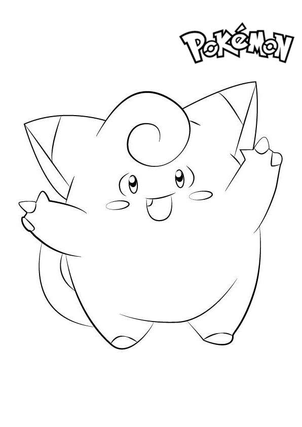 Free Clefairy from Pokemon Coloring Pages printable