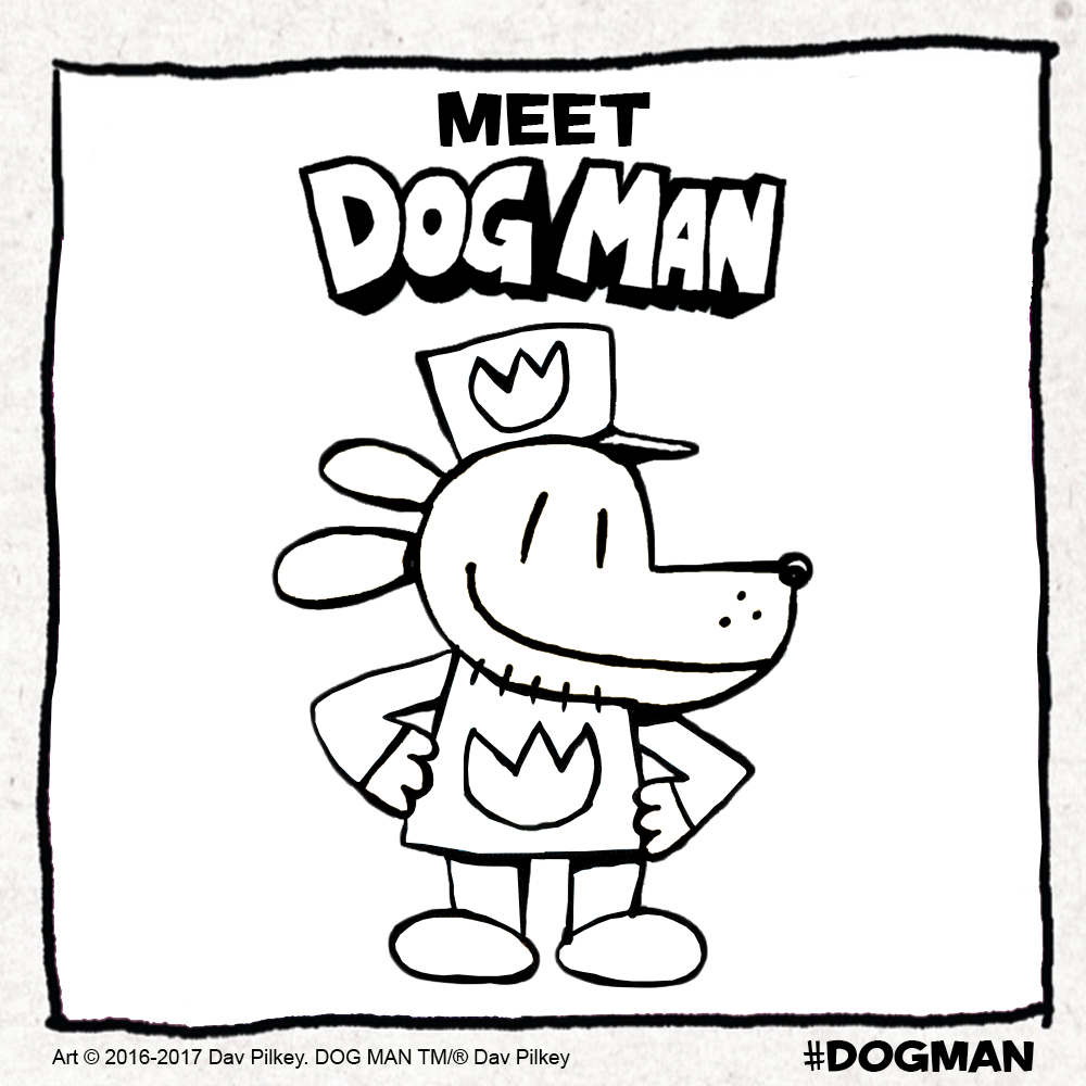 Dog Man Coloring Pages Free Printable Coloring Pages