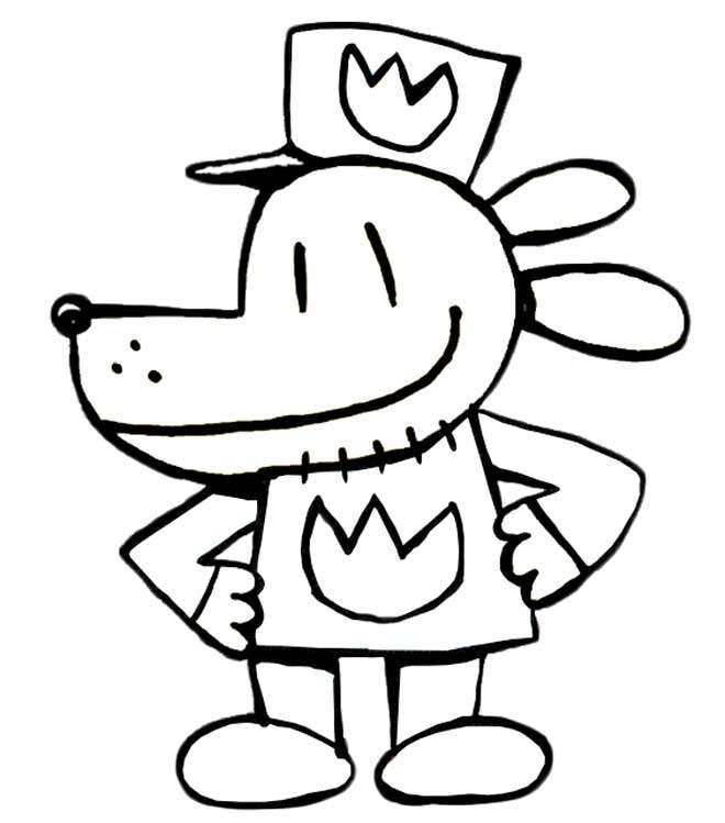 Dog Man Pages Coloring Pages