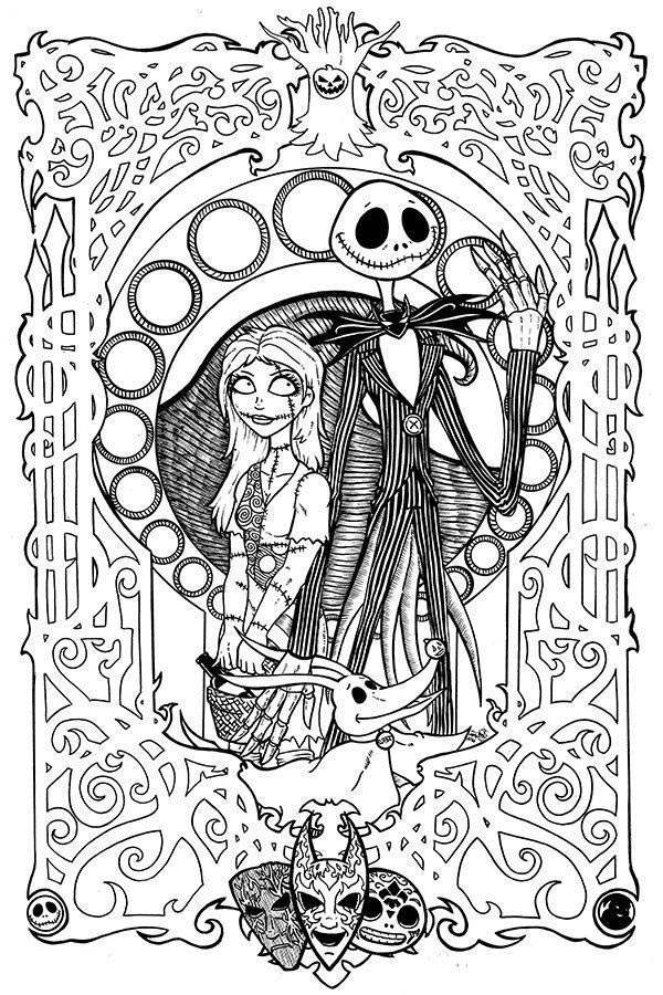 Free Printable Jack Skellington Coloring Pages Printable Word Searches