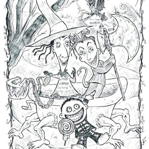 Nightmare Before Christmas Jack Skellington Coloring Pages - Free