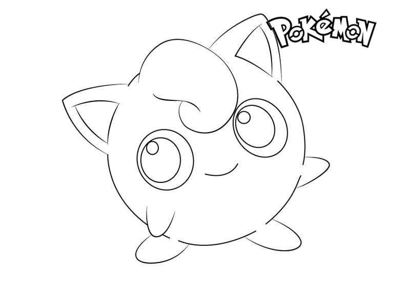 Printable Jigglypuff Pokemon Coloring Pages