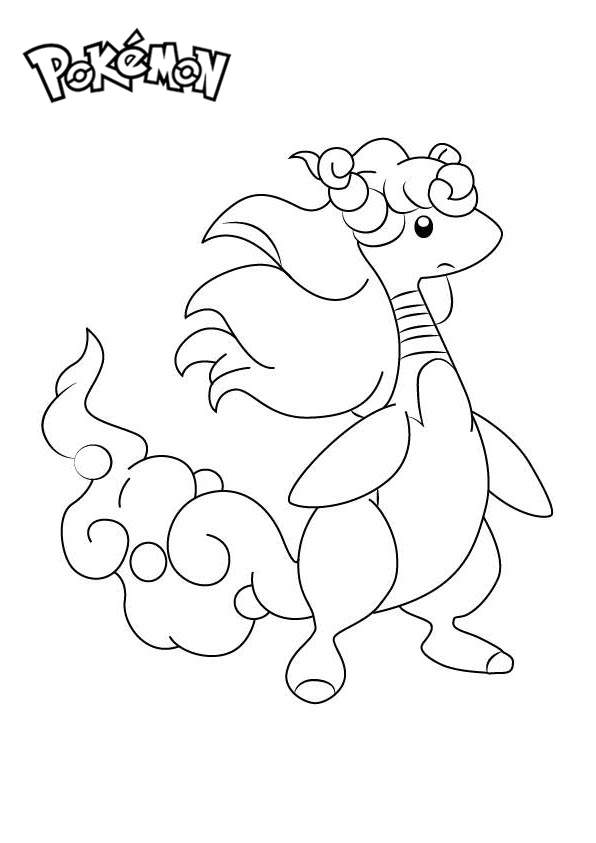 Free Mega Ampharos from Pokemon Coloring Pages printable