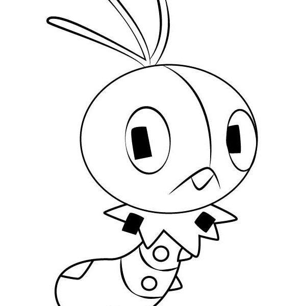 Meloetta from Pokemon Coloring Pages Free Printable Coloring Pages