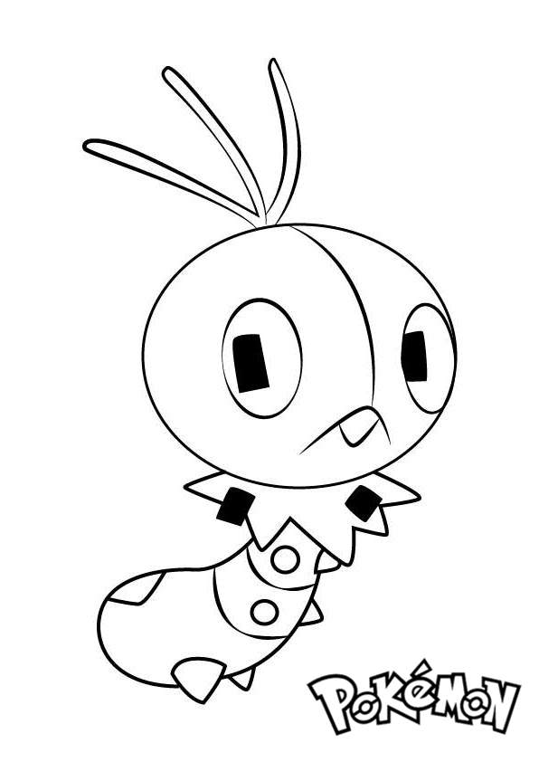 Free Scatterbug from Pokemon Coloring Pages printable
