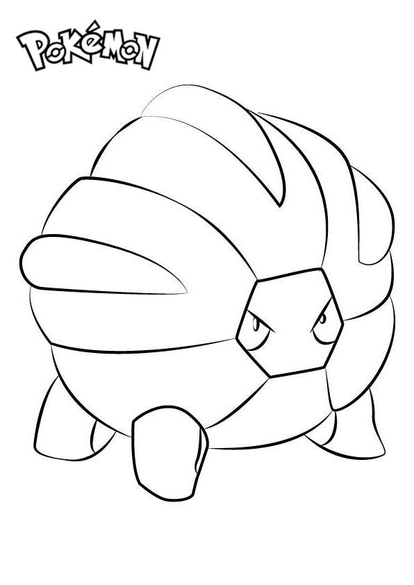 Free Shelgon from Pokemon Coloring Pages printable