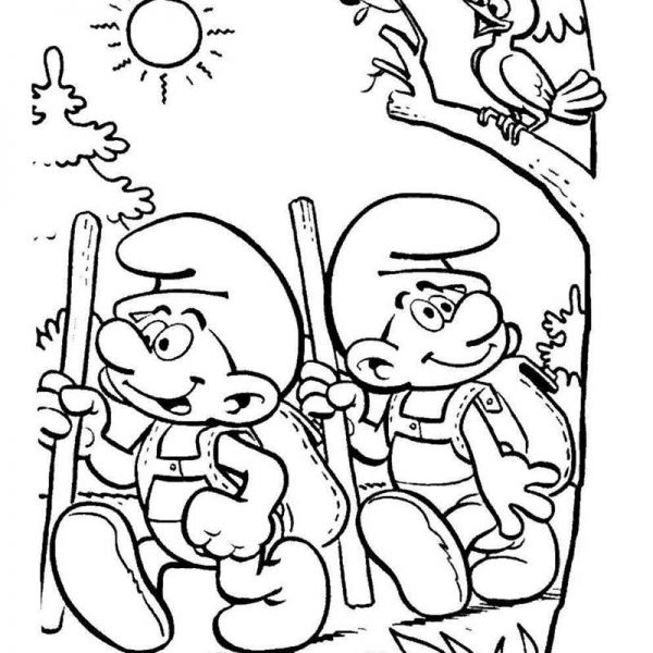 Smurfs Coloring Pages Singing - Free Printable Coloring Pages