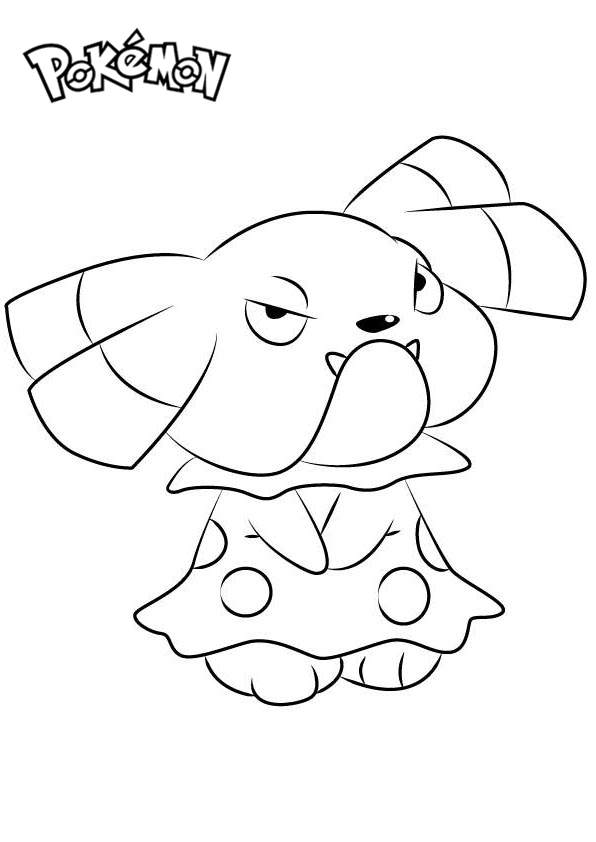 Free Snubbull from Pokemon Coloring Pages printable