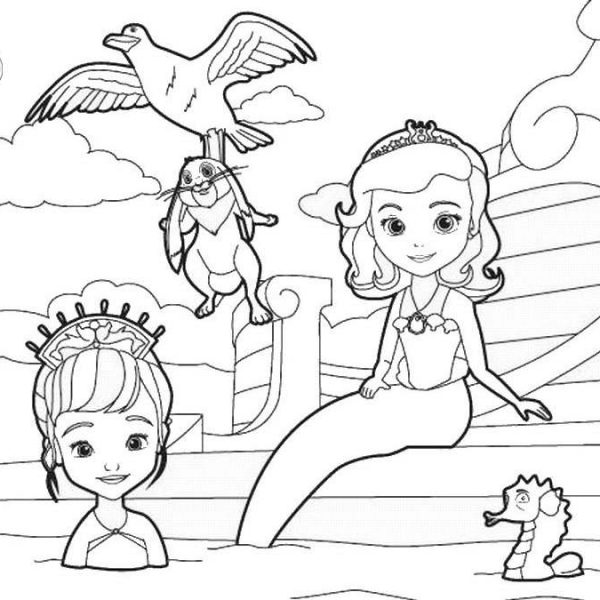 Sofia The First Coloring Pages Clover Free to Print - Free Printable ...
