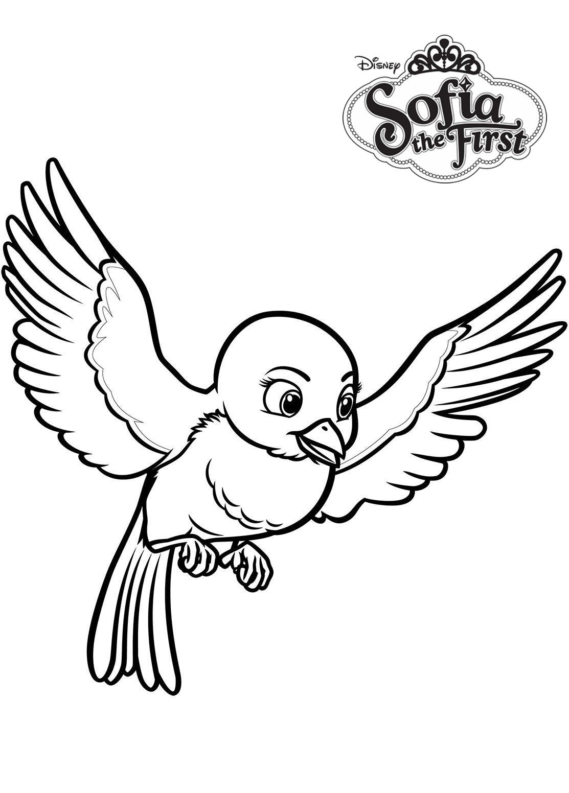 Download Sofia The First Coloring Pages Mia the Bluebird - Free ...