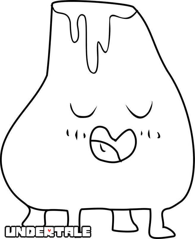 Free Vulkin from Undertale Coloring Pages printable