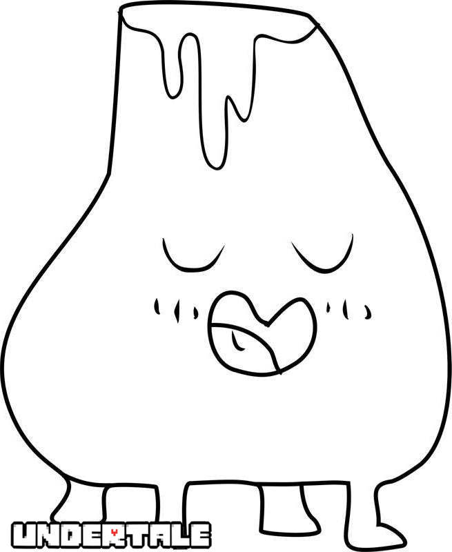 Vulkin from Undertale Coloring Pages - Free Printable Coloring Pages