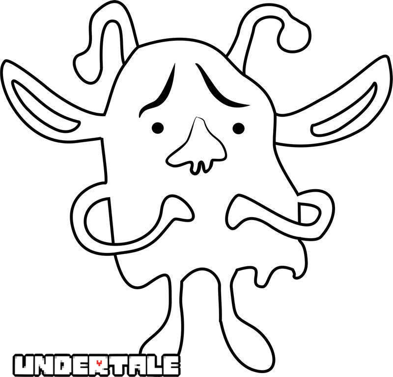 Free Whimsun from Undertale Coloring Pages printable