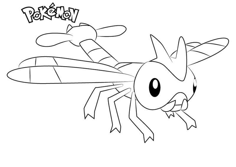 Free Yanma from Pokemon Coloring Pages printable