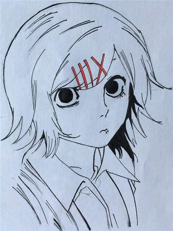 Free how to draw Tokyo Ghoul Coloring Pages Juuzou Suzuya printable