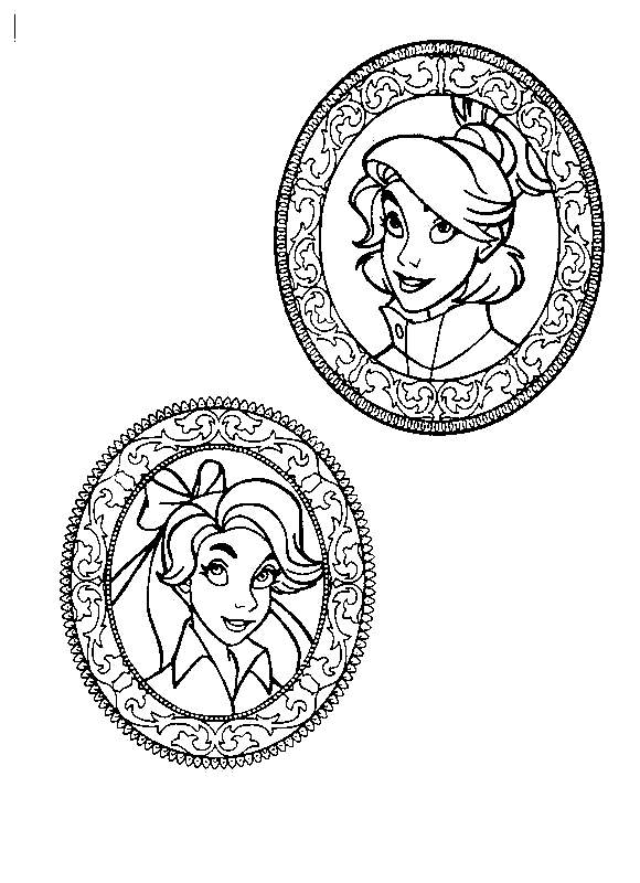 Free Anastasia Coloring Pages Lineart printable