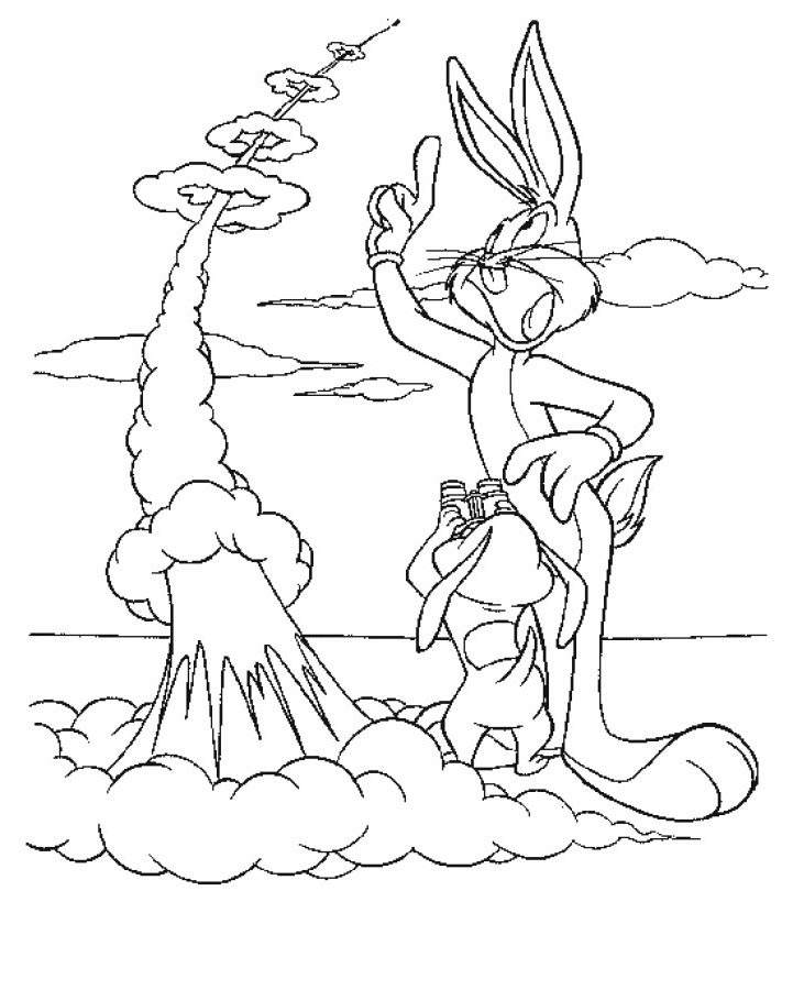 Free Awesome Bugs Bunny Coloring Pages Lineart printable