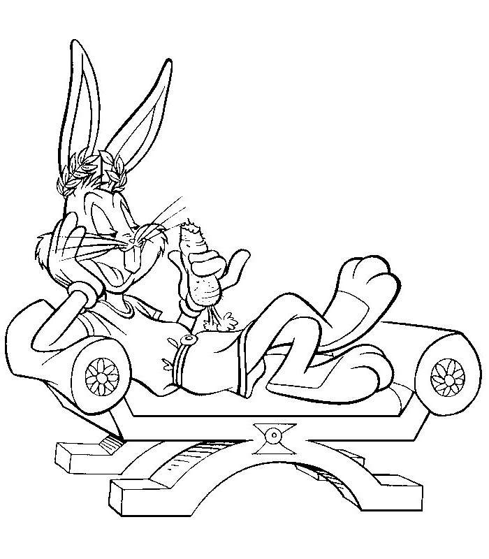 Free Awesome Bugs Bunny Coloring Pages Outline printable