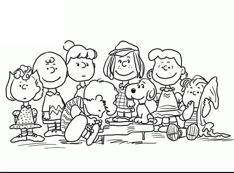 Free Awesome Charlie Brown Coloring Pages Characters printable