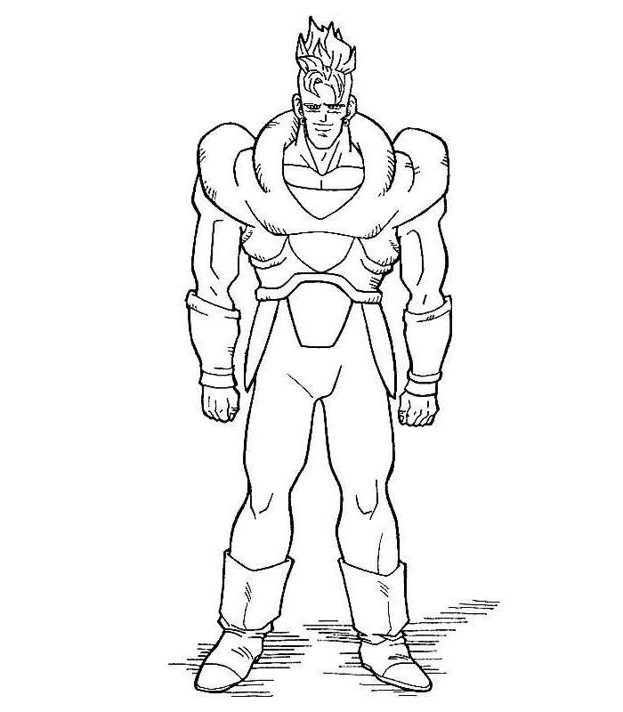Free Awesome Dragon Ball Z Coloring Pages Lineart printable