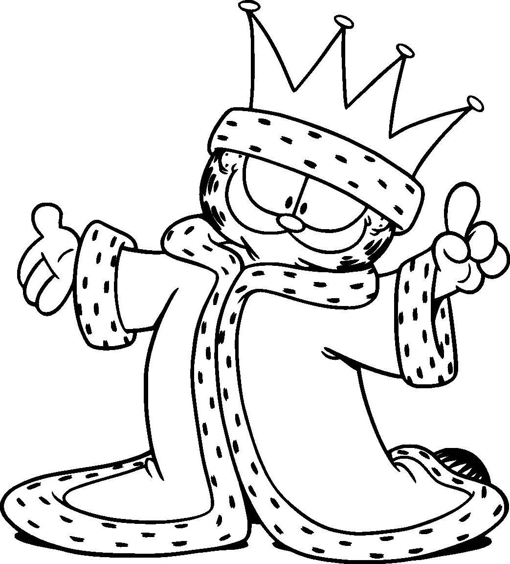 Free Awesome Garfield Coloring Pages Drawing Pictures printable